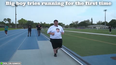 Big boy running for the first time