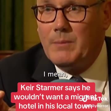 Keir Starmer asked on BBC radio 5 how he would feel if a migrant ...