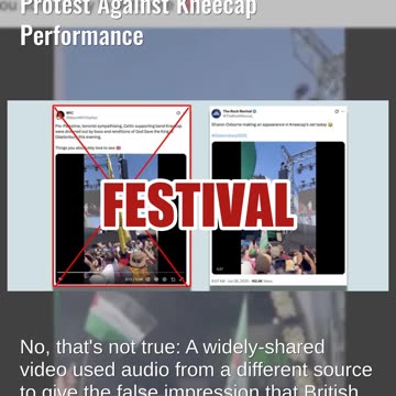 Fact Check: Glastonbury Crowd Did NOT Boo, Sing 'God Save the King' in Protest Against Kneecap