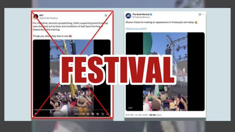 Fact Check: Glastonbury Crowd Did NOT Boo, Sing 'God Save the King' in Protest Against Kneecap