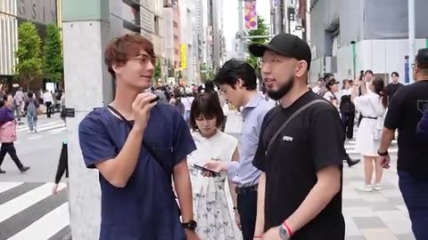 Asking what watches people are wearing in Ginza - Street Interview