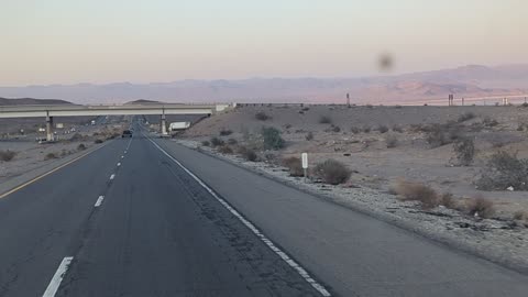 Trucking Zzyzx Road, CA.
