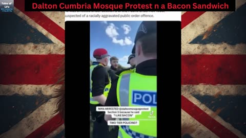 Dalton Cumbria Mosque Protest n a Bacon Sandwich