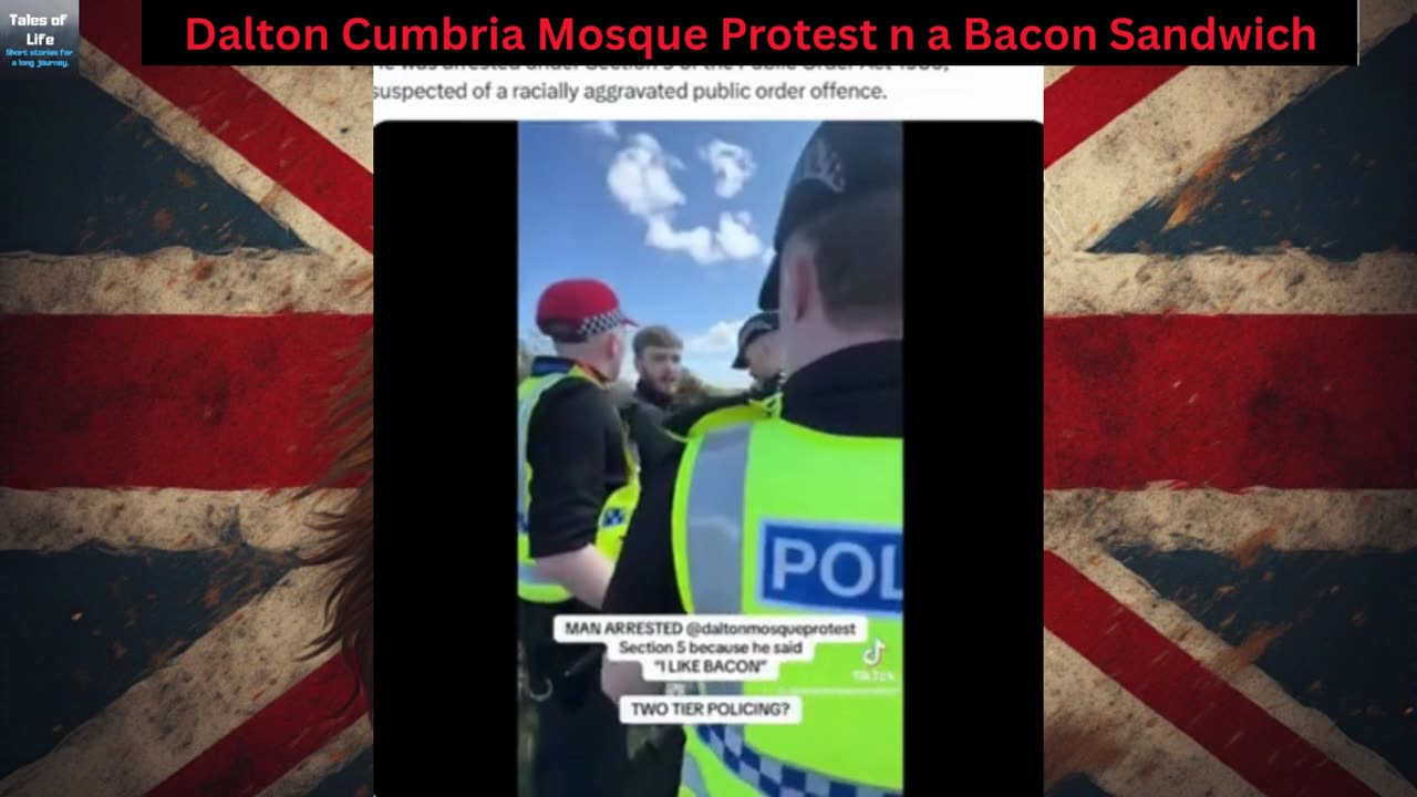 Dalton Cumbria Mosque Protest n a Bacon Sandwich
