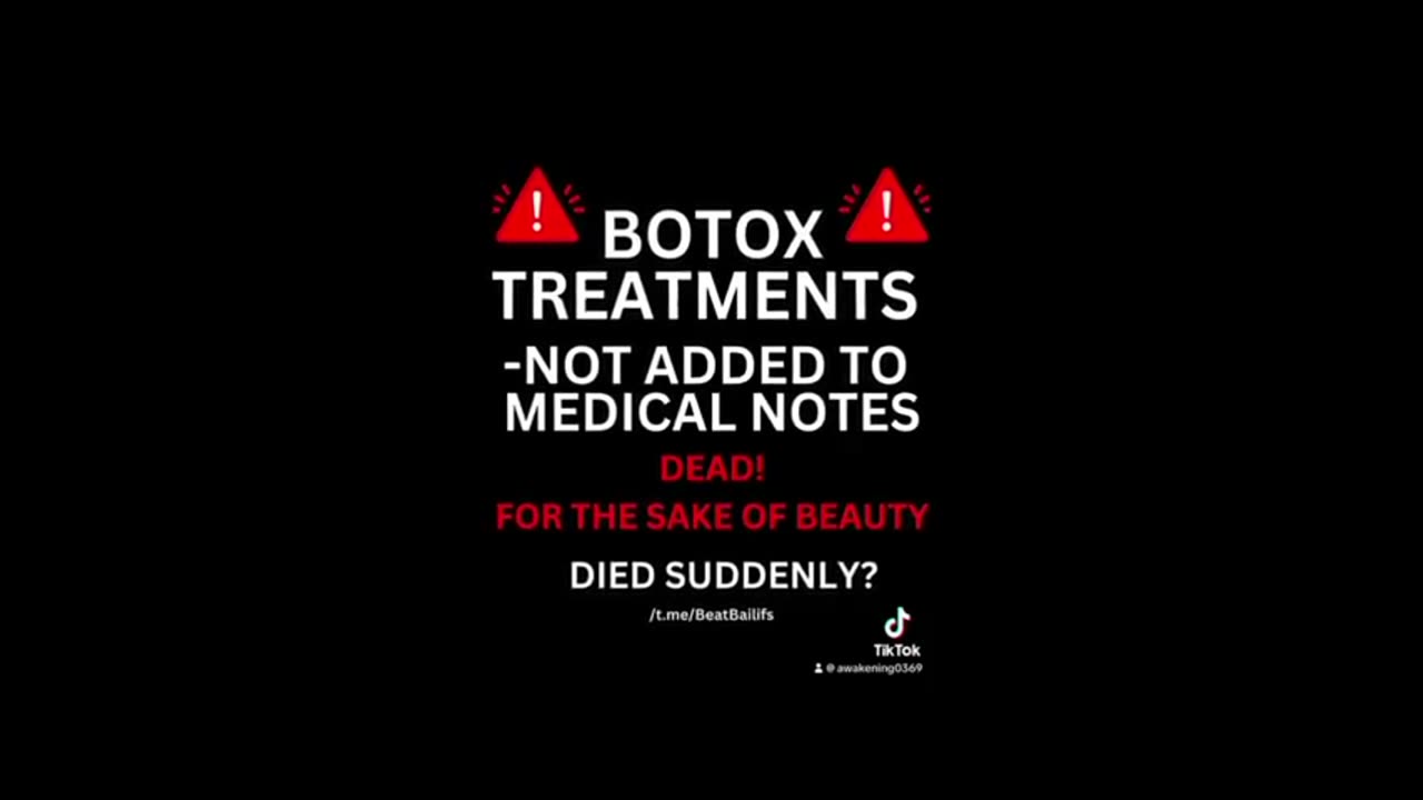 Botox - dead for the sake of beauty