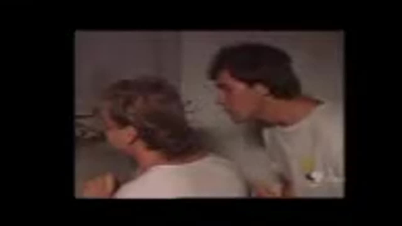 Russell Lance and Martin Shower block scene