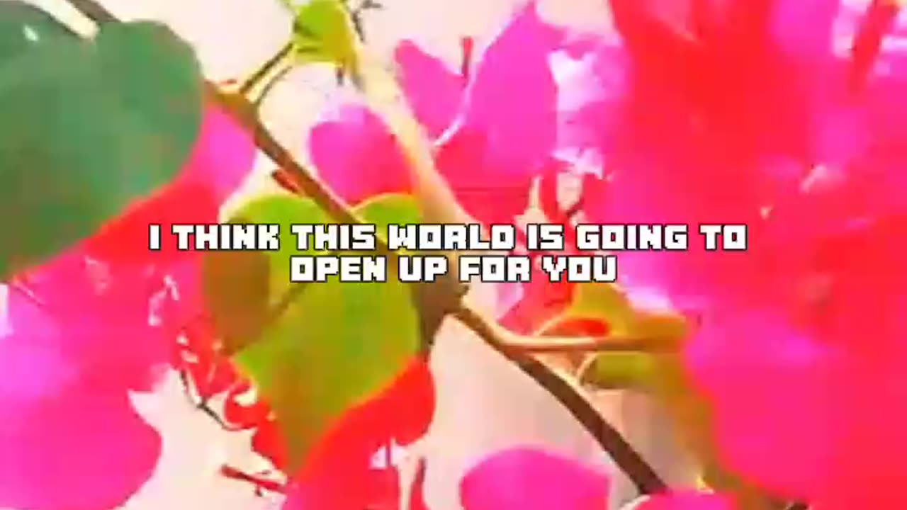 Inspirational Video of Words of Affirmation nature landscapes of flowers, lakes, and cloudy skies