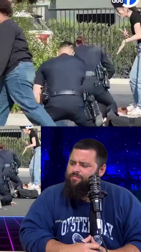 WILD: ladies interfere with cops during arrest