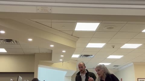 Man has a Dramatic Fall at the Library