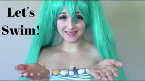 Mermaid Miku teaches you to swim ASMR (reupload)