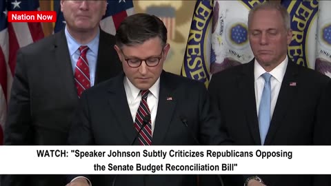 Speaker Johnson Criticizes Republicans Opposing Budget Bill
