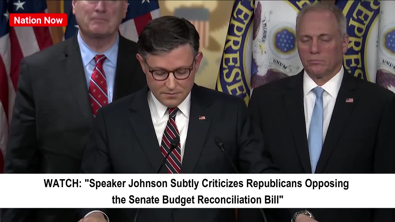 Speaker Johnson Criticizes Republicans Opposing Budget Bill