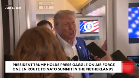 President Trump Air Force One Press Gaggle, June 24, 2025