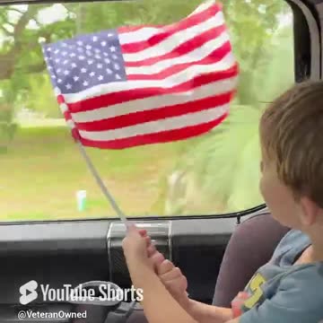 American Flag Waving Proudly in Honor of Military Appreciation Month Patriotic USA Military Support