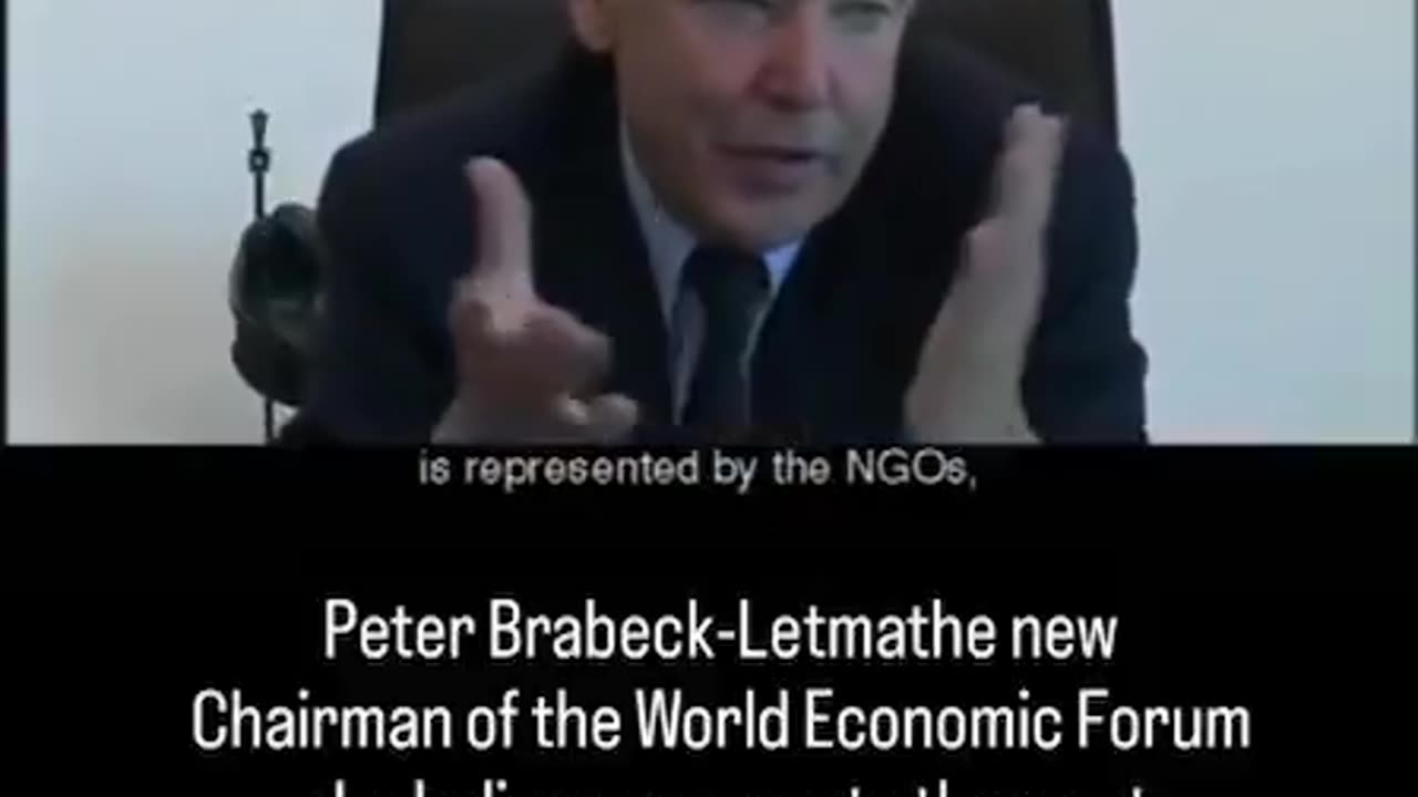 Peter Brabeck-Letmathe - The new WEF clown... he's Jew'ish