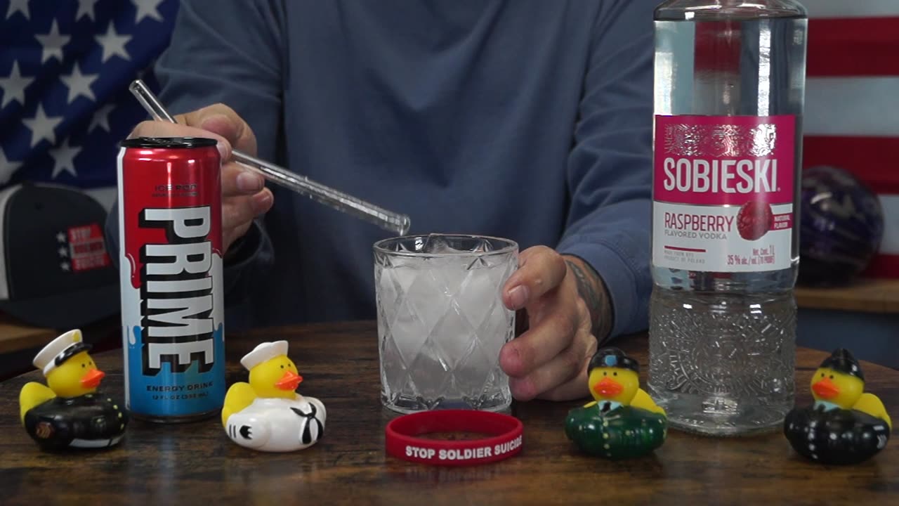 Norman McIntyre - Sobienski Raspberry Vodka & Prime Ice Pop Energy Drink