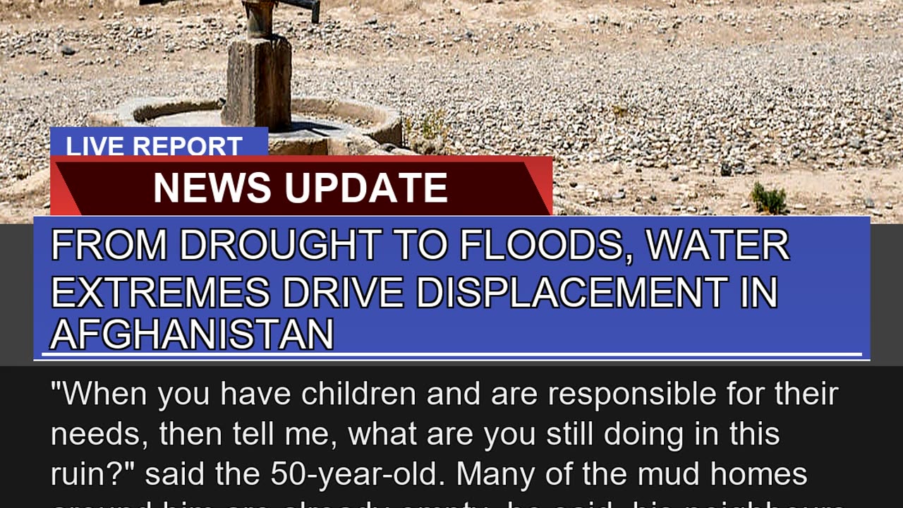 From Drought to Floods Water Extremes Drive Displ