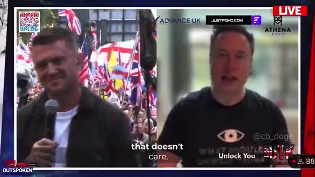 Elon Musk përshëndet protestuesit në Londër