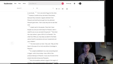 Rich reads the bible Genisis