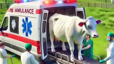 Brave cow