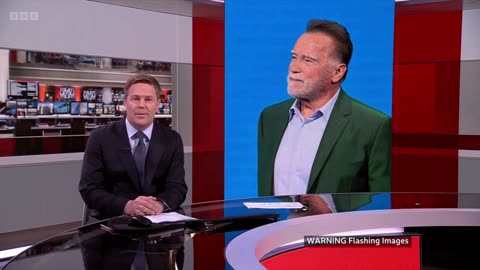 Arnold Schwarzenegger says “stop whining” about Trump's climate policy and "take action" | BBC News