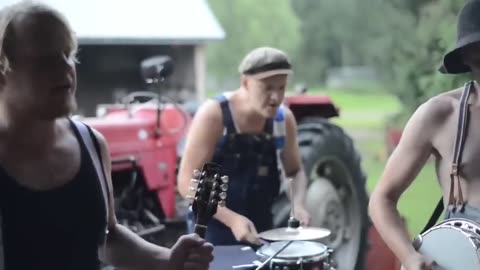 When a Dude With an Accordion Rolls up on a Lawnmower, You Know It’s About to Get Real