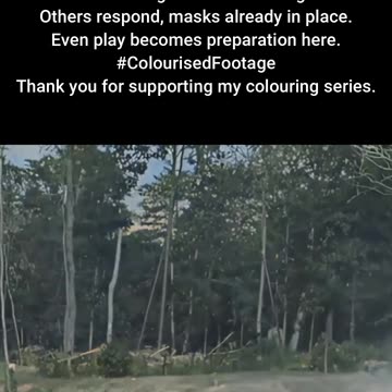 Baseball Under Gas Mask Camp Upton WW1 #ColourisedHistory