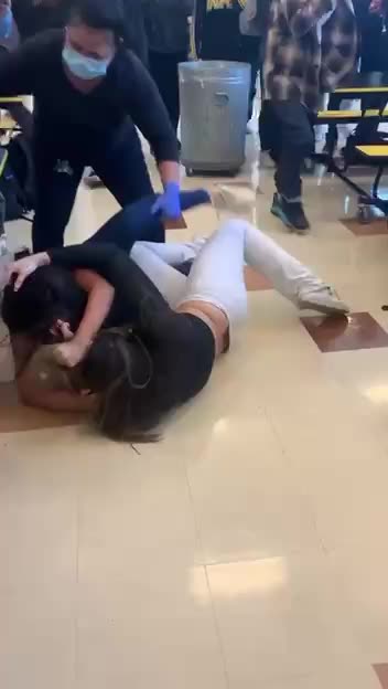 Cafeteria Girl School Fight