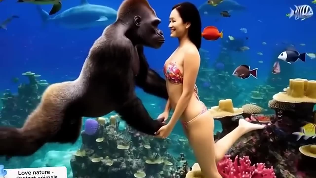 Harmony between humans and nature under the ocean