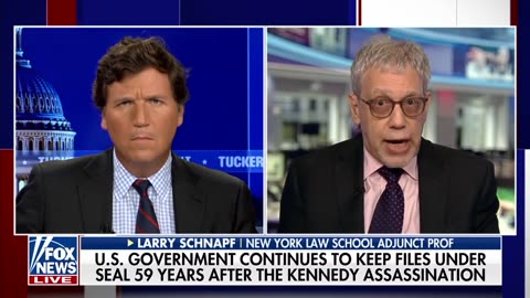 Schnapf, Tucker 2y ago: 60y JFK File Wait-Disapptment w/Biden Fake Release-DOJ Coverup Sheridan Docs