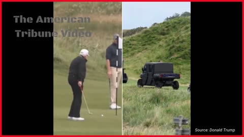 Trump's Armored Cart - "Golf Force One" - Takes Internet By Storm