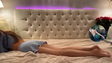 Legs in white pantyhose in bed, how about you relax with me? | Try On