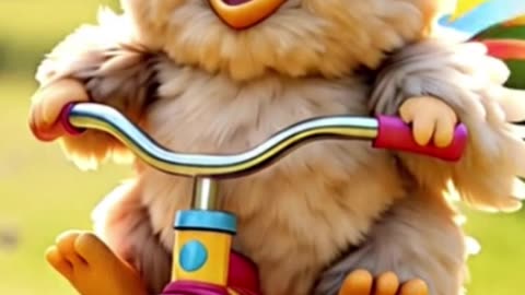Wheely Adorable: #Funny #Cute Chickens Taking Tricycles for a Spin!