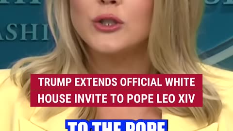 Trump officially invites Pope Leo XIV to the White House #foxnews #shorts #trump #pope #vance