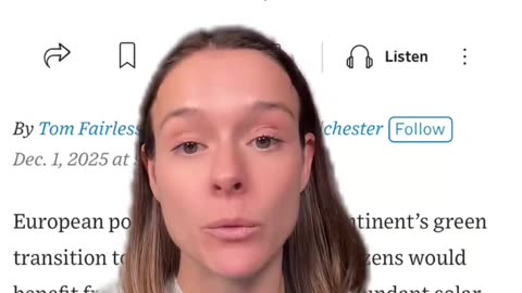 Renewable Energy Has Obliterated Europe's Economy as Collapse Approaches