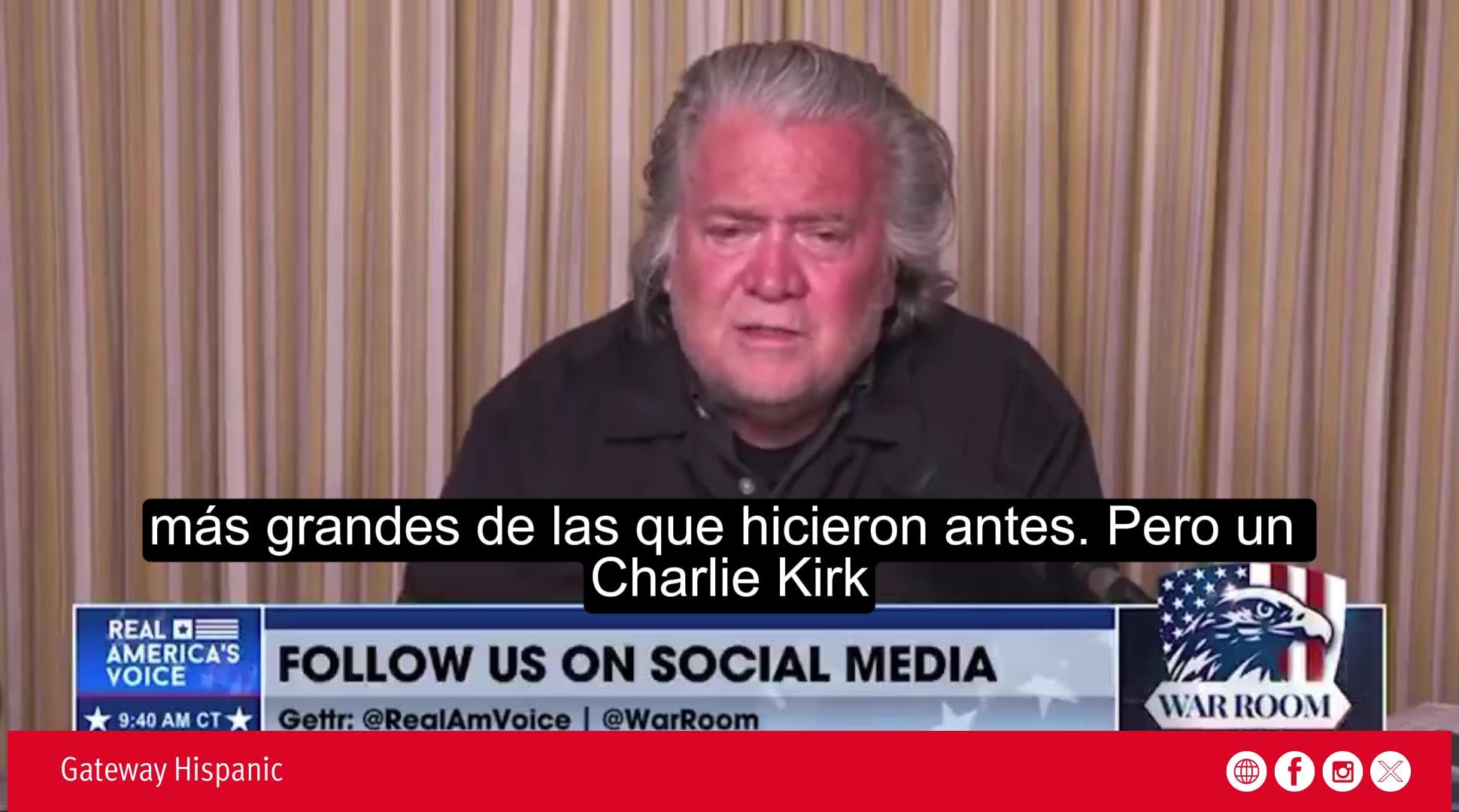 Steve Bannon: Charlie Kirk is not replaceable