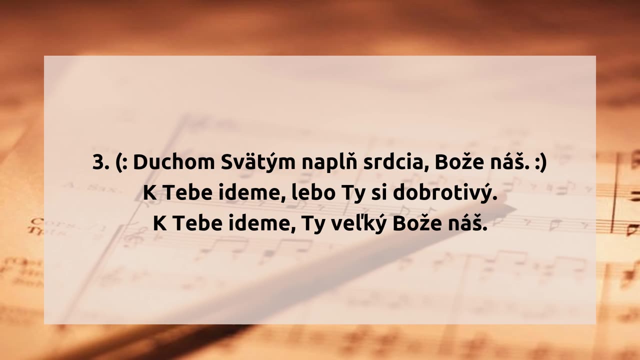 Tvoj ľud pred Tebou sa schádza