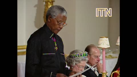Raw Footage_ Queen Elizabeth II Hosts Nelson Mandela at State Banquet (1996)