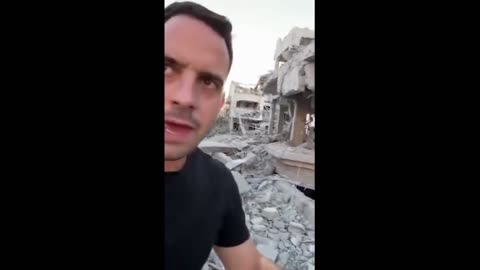Trey Yingst is on the ground at the site of a missile strike in central Israel — as police, military