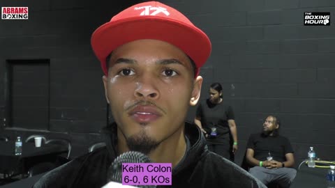 Undefeated Keith Colon Talks 2nd Round KO over Robin Ellis