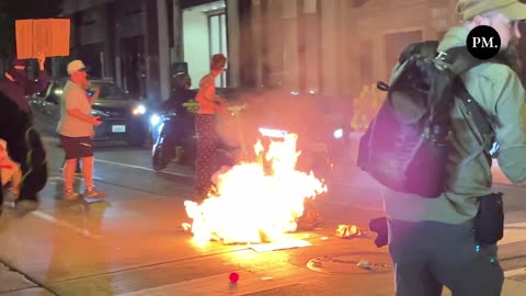 Seattle being Seattle. Black bloc out tonight