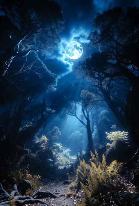 The Midnight Forest Path, AI Video