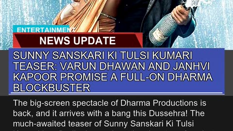 Sunny Sanskari Ki Tulsi Kumari Teaser Varun Dhawa