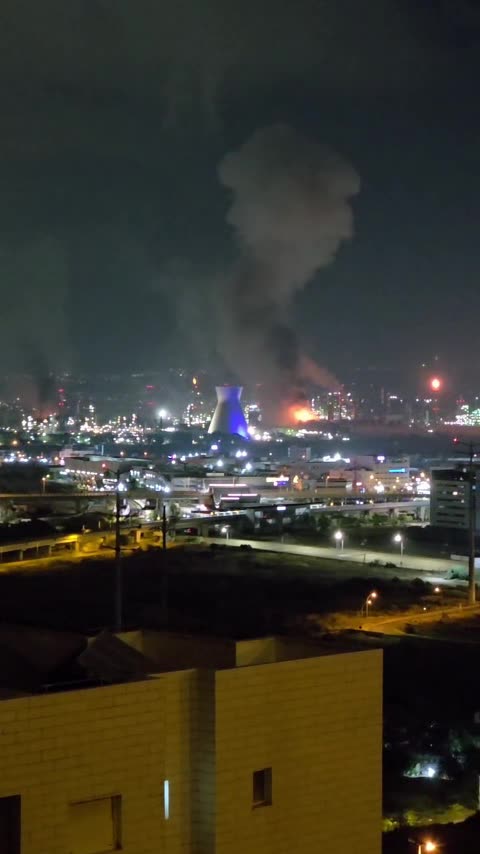 Haifa Again — Alarming and Scary. Power Plant Out. Israel Fails to Stop Iranian Missile Forces