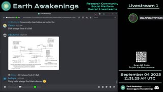 Earth Awakenings - Livestream 1 - #3397 - Live on Rumble/Youtube/X-Twitter/Twitch
