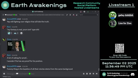 Earth Awakenings - Livestream 1 - #3392 - Live on Rumble/Youtube/X-Twitter/Twitch