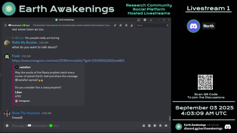 Earth Awakenings - Livestream 1 - #3392 - Live on Rumble/Youtube/X-Twitter/Twitch