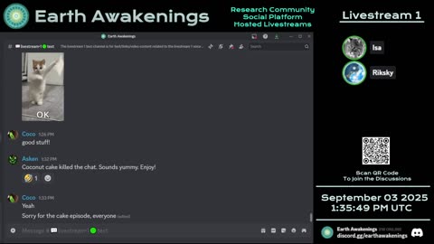 Earth Awakenings - Livestream 1 - #3395 - Live on Rumble/Youtube/X-Twitter/Twitch