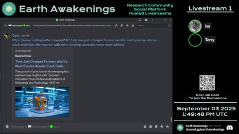 Earth Awakenings - Livestream 1 - #3395 - Live on Rumble/Youtube/X-Twitter/Twitch