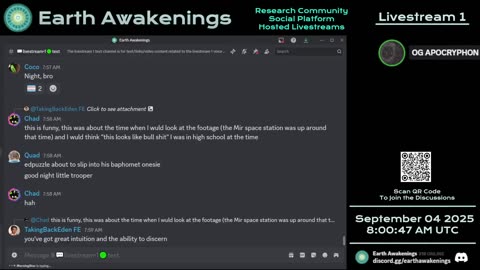 Earth Awakenings - Livestream 1 - #3395 - Live on Rumble/Youtube/X-Twitter/Twitch